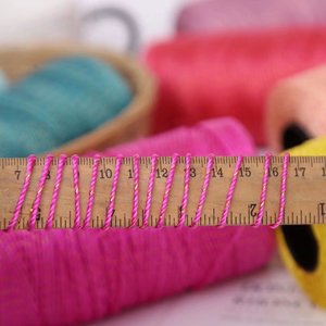 Kit d'accessoires de tricot et <span class=keywords><strong>crochet</strong></span> DIY faits main, <span class=keywords><strong>fil</strong></span> 100% <span class=keywords><strong>coton</strong></span> haute ténacité, <span class=keywords><strong>fil</strong></span> de soie glacée, soie tressée teinte or <span class=keywords><strong>pour</strong></span> chapeaux, sacs et housses de tasses - Product Image 2