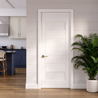 Porte intérieure en bois massif couleur noyer, porte de chambre à coucher, finition imperméable, moderne, pour appartement, maison, bureau
