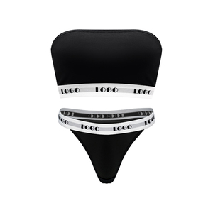 ODM <span class=keywords><strong>Sous</strong></span>-vêtements sexy en tissu modal pour femmes avec logo personnalisé, lingerie en coton pour femmes, <span class=keywords><strong>ensemble</strong></span> de soutien-gorge de <span class=keywords><strong>sport</strong></span> sans bretelles - Product Image 6