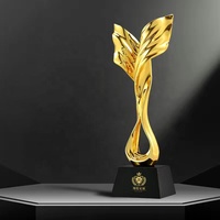 Trophée en verre cristal vierge Or Argent Bronze, Trophée en résine avec aile d'ange pour compétition et gravure, Récompense