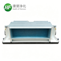 Unidad de Ventilador de 3 Filas Horizontal Oculta Inteligente con Protocolo Bacnet IP, Modbus, para Automatización de Edificios, FCU para Sistemas HVAC en Hoteles y Oficinas