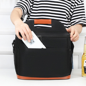 Bolsa de Almuerzo Oxford 600D con Logotipo Personalizado FH, Bolsa Térmica Grande Aislada de 15L, Impermeable, Conserva el Calor y el Frío, para Picnic - Product Image 3