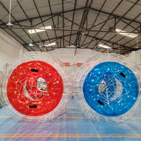 Balle flottante gonflable pour marcher sur l'eau, jeu aquatique pour enfants et adultes, fête au bord de la piscine, PVC