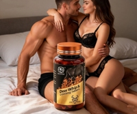 Complément de vitalité pour hommes : Comprimés de ginseng et de croûte de cerf pour l'énergie, la force, les performances, le bien-être et le soutien immunitaire quotidien pour hommes