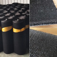 Tapis de sol automobile en velours aiguilleté à poils longs avec base en PVC et caoutchouc