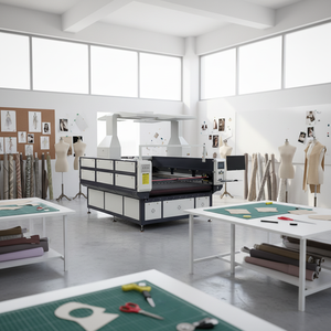 Machine de découpe laser CO2 numérique CNC à prix abordable pour acrylique, <span class=keywords><strong>bois</strong></span>, caoutchouc, cuir, tissu, tapis, vêtements, avec double tête et caméra CCD - Product Image 5