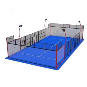 Nouveaux terrains de padel super panoramiques 2024, <span class=keywords><strong>acheter</strong></span> un terrain de padel, fournisseur de terrains de padel en Chine, usine de terrains de tennis à une seule pagaie - Product Image 4