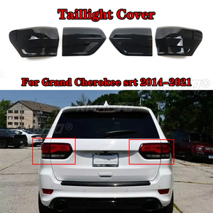 Un Par (Izquierdo y Derecho) de Cubiertas de Luces Traseras Color Negro Ahumado para Jeep Grand Cherokee 2014-2021, Todos los Modelos - Product Image 1