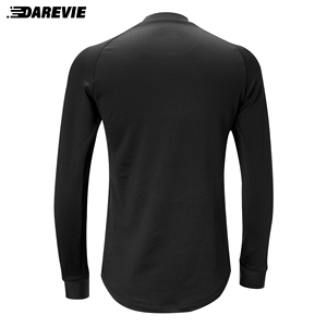 <span class=keywords><strong>Maglia</strong></span> Termica Darevie a Maniche Lunghe Nera per Ciclismo, Asciugatura Rapida, Sottocamicia in Pile per Bicicletta - Product Image 3