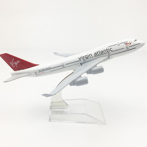 Modelo de Avión a Escala 1:400 de 16 cm de la Aerolínea B747 Virgin <span class=keywords><strong>Atlantic</strong></span>, con Impresión de Logotipo Personalizado, Regalo Promocional - Product Image 5