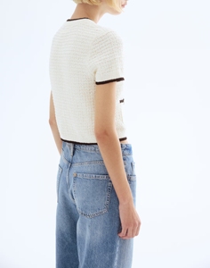 Elegant Vintage Summer Fashion Crop Short <strong>Cardigan</strong> 100% Cotton Slim and Solid Color Knitted Leisure Sweater