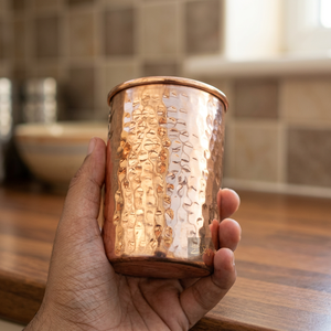 Tasse en cuivre massif faite à la main, design traditionnel chinois, à paroi simple, cadeau pour adultes - Product Image 5