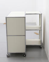 Système d'étagères modulaires minimalistes en acier inoxydable, autoportant ou mural, pour salon, buffet, bibliothèque, rangement
