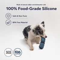 Gamelle et tapis à lécher pliables 3-en-1 en silicone alimentaire antidérapant et anti-étouffement pour chien, idéal pour les voyages en extérieur