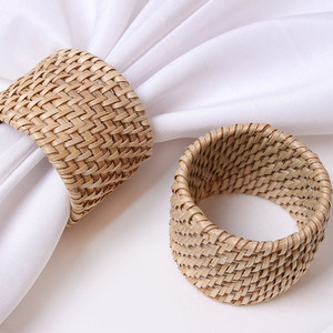 Offre Spéciale Royal Design <span class=keywords><strong>bambou</strong></span> rotin ronds de serviette décoration de fête de mariage et vaisselle à manger stocké <span class=keywords><strong>pour</strong></span> une utilisation pratique - Product Image 3