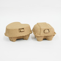 Carton à œufs écologique en pâte recyclée, 15 ou 18 alvéoles, jetable, pour 12 œufs, couleur kaki, avec logo personnalisé, emballage alimentaire de qualité pour volailles, nouveauté