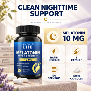 Complément alimentaire personnalisé Shecome Mélatonine 10 mg pour favoriser la relaxation et la santé du sommeil chez les hommes et les femmes, capsules de mélatonine - Product Image 4