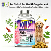 Comprimés de soin cutané pour animaux de compagnie sous marque privée – Formule à base de plantes pour le soulagement des allergies et la reconstruction de la barrière cutanée pour chiens et chats – Complément alimentaire OEM