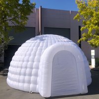 Chine Fournisseur Cottage Disco fête événement bar igloo gonflable pêche sur glace froide dôme blanc neige petit igloo gonflable pour les enfants