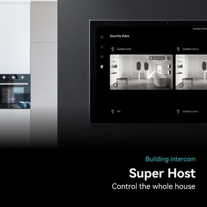 2025 Golden Security 10 pulgadas Zigbee y puerta de enlace <span class=keywords><strong>Bluetooth</strong></span> con control de voz Alexa incorporado Tuya Smart Home System pantalla grande - Product Image 3