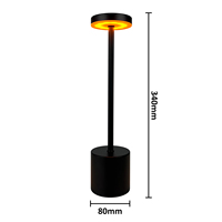Lampe de table de luxe rechargeable Zafferano Poldina, design européen moderne, décoration d'hôtel, lampe de bureau LED
