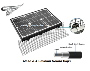 8 "X 100 'Bird Critter Guard Panel solar Malla de alambre Panel solar Control de plagas Protector efectivo Bird Blocker Critter Shield - Product Image 5