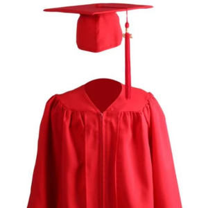 Ensemble de toge et toque de graduation standard pour enfants, logo personnalisé pour les commandes groupées <span class=keywords><strong>des</strong></span> équipes scolaires, 100 % polyester, unisexe, pour cérémonie de remise <span class=keywords><strong>des</strong></span> diplômes - Product Image 1