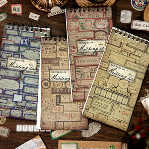 Paquete de 12 Pegatinas en Espiral, Serie Etiquetas Perdidas, Material para Diario, Base para Collage, Decoración de Mensajes, 4 Modelos - Product Image 4