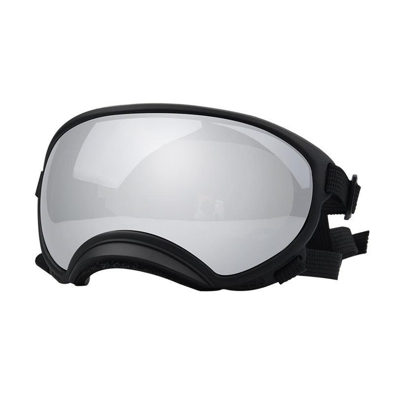 Black framed silver lens
