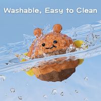 Jouet pour animaux de compagnie durable et résistant aux morsures, balle qui couine en forme d'animal de dessin animé, balle en peluche en forme d'animal pour le soin des dents des animaux de compagnie