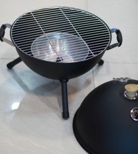 Charcoal <b>BBQ</b> Grill, Portable Small <b>Camping</b> Grill, Tabletop Korean Barbecue Grill for Home Party and Outdoor Backyard Cooking - Product Image 2