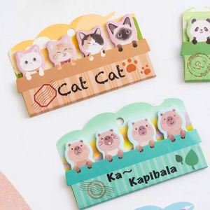 Cute Pet Thumb Cartoon High-Value Memo Pad Must-Have Back-to-School Season Learning Reward Classification <b>Labels</b> - Product Image 5