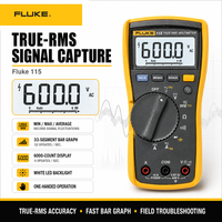   Multimètre numérique 115 True RMS, protection IP42, testeur électrique alimenté par batterie 600V, garantie 1 an