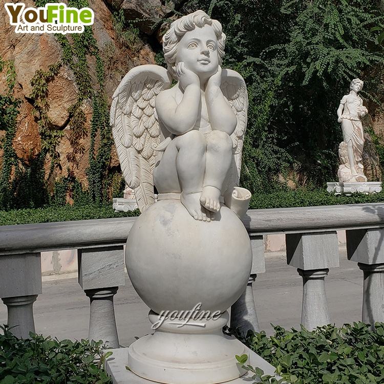 ベースに手彫りのかわいい大理石の赤ちゃんの天使の像| Alibaba.com