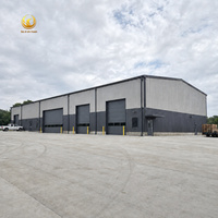 Almacén de Estructura de Acero Prefabricado de Fácil Montaje, Taller Metálico Hermético, Edificio de Almacenamiento para Fabricación, Cumple con la Normativa AISC