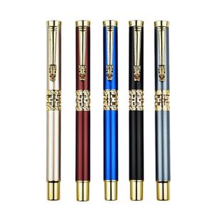 Dragon Head Hollow-out Luxury Metal Ballpoint <b>Pen</b> with logo Business Signature Metal <b>Pen</b> Black Corporate Advertising Gel <b>Pens</b> - Product Image 6