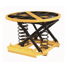 Plataforma elevadora circular no estándar con plato giratorio y sistema de resorte para mesa redonda - Product Image 3