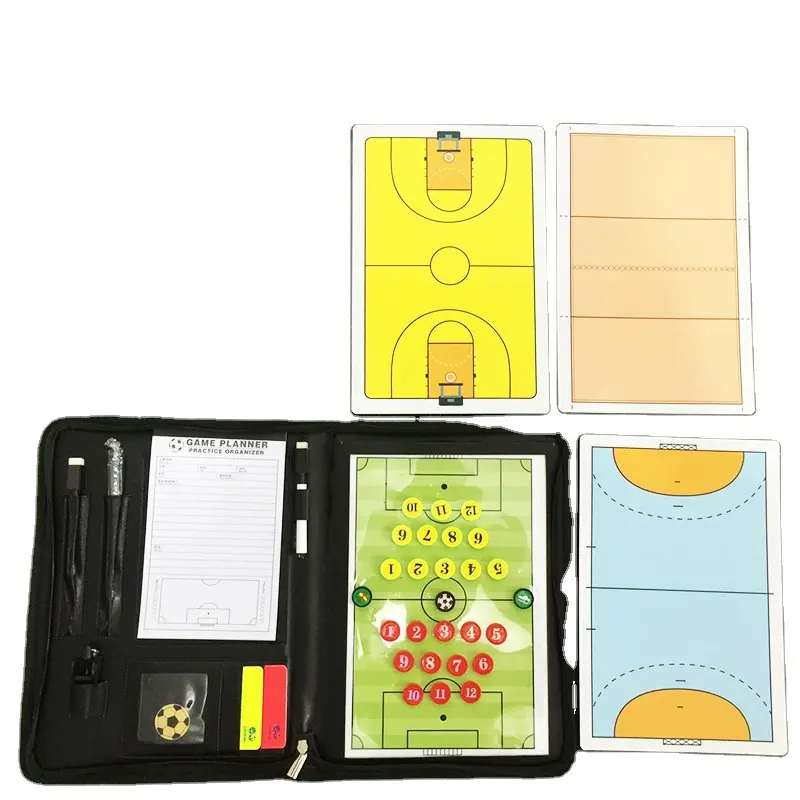Deluxe Pelatih Peralatan Lipat Papan Strategi dengan Magnet Magnetic Sepak Bola/Basket/Bola Voli/Bola Tangan Pelatihan Papan