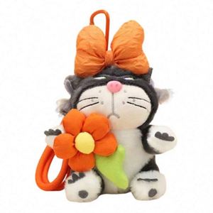 Llavero de cadena de 10mm para concesionarios de coches, con diseño de juguetes de peluche 3D personalizados por sublimación, estilo 'Cute Bubble Tea Mystery Biker', para propietarios de motocicletas y automóviles - Product Image 1