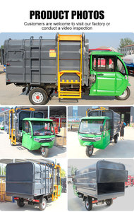 Camion Compattatore per Rifiuti a Tre Ruote con Caricamento Laterale, Elettrico, Prezzo di Fabbrica - Product Image 4