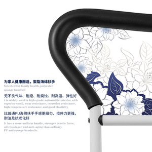 Barandilla ajustable para cabecera de cama con bolsa de almacenamiento, barandilla plegable anticaída para ancianos, discapacitados, mujeres embarazadas, sin necesidad de perforación - Product Image 5