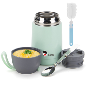 Pot alimentaire isolé en acier inoxydable 304 de conception classique avec cuillère Récipients <span class=keywords><strong>thermos</strong></span> à déjeuner sous vide étanches <span class=keywords><strong>pour</strong></span> <span class=keywords><strong>repas</strong></span> chauds - Product Image 1
