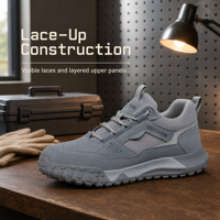 Bottes de travail de sécurité légères pour hommes, embout composite, anti-perforation pour la semelle intermédiaire, tige en cuir suédé, semelle extérieure en caoutchouc, isolées électriquement