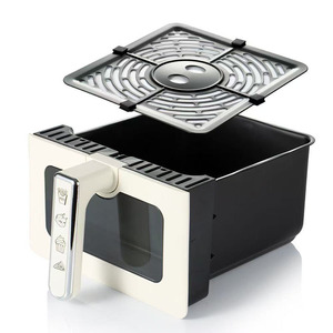 Friteuse à air en acier inoxydable 5L - Contrôle tactile multifonctionnel pour la maison, surface antiadhésive. Friteuse connectée grande capacité - Product Image 5