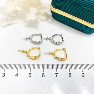 ต่างหูเงินแท้ S925 สำหรับทำต่างหูมุก DIY อุปกรณ์เสริมแฟชั่นสำหรับผู้หญิง ตัวเรือนเปล่าสำหรับใส่ลูกปัดกลมขนาด 8-12 มม. หมวดหมู่สินค้า 21858 - Product Image 4