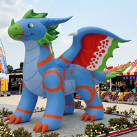 Vente chaude Jouet gonflable en PVC bleu de haute qualité Sexy Dragon couché pour l'équitation