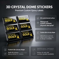 Étiquette en résine époxy personnalisée, logo gravé sur cuivre, badge brillant, résistant à la décoloration, imperméable, imprimé UV pour appareils électriques