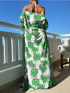 Badeanzug für Damen, dreiteilig, langärmelig, Smock-Netz, roter Schnür-<span class=keywords><strong>Bikini</strong></span> - Product Image 4