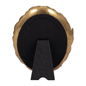 Oval Boho Decorative Resin <b>Picture</b> <b>Frame</b> 4x6 In Textured <b>Gold</b> Finish For Living Room Tabletop Display - Product Image 5