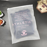 Pochettes personnalisées avec votre logo, en plastique recyclé, givrées, pour vêtements, sacs d'expédition, sacs d'emballage pour vêtements, sacs en plastique avec fermeture éclair